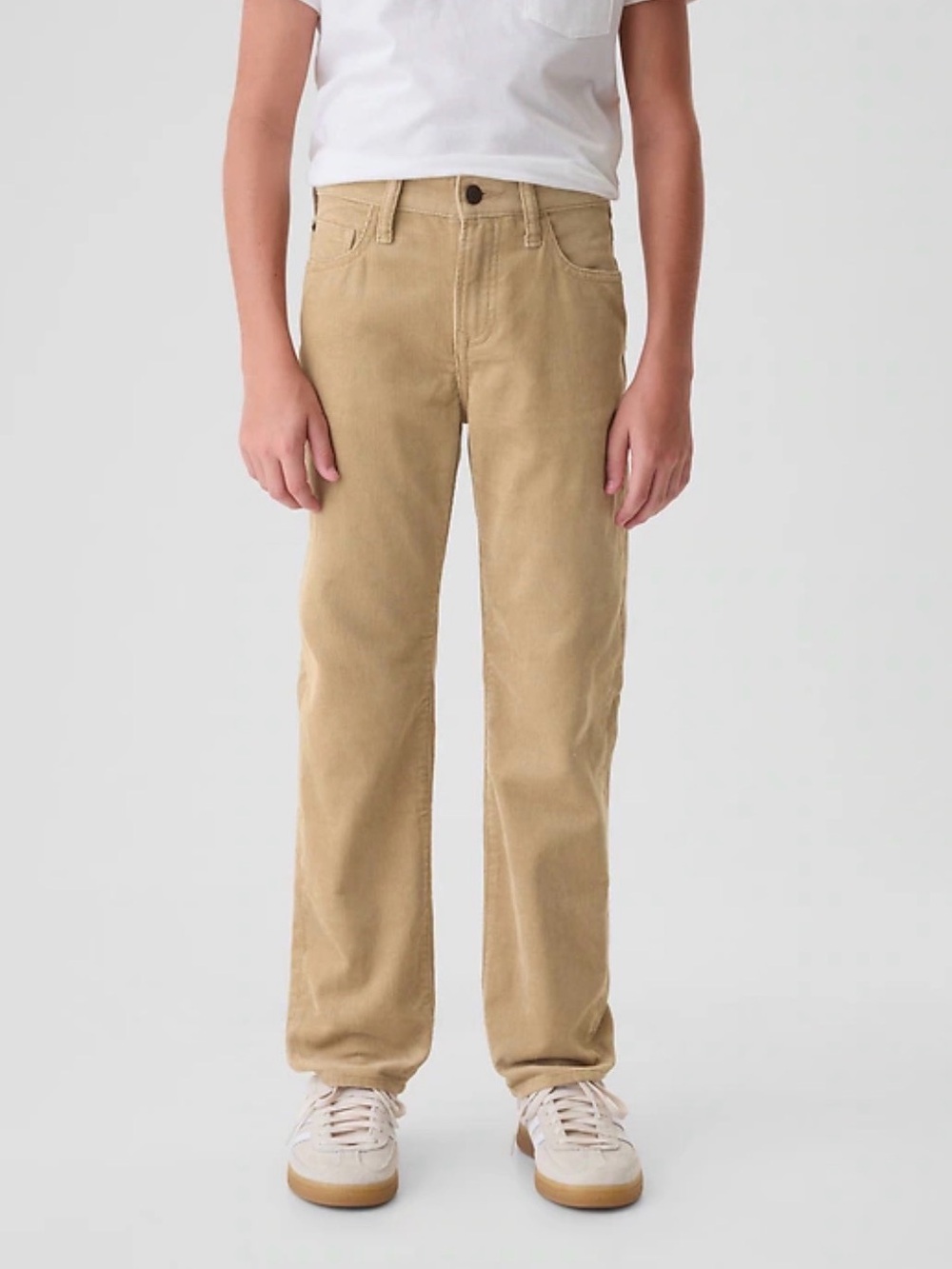Gap Kids | Tan 90’s Original Straight Leg Corduroy Pants Adjustable, Boys 12